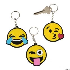 Emoji Keychains - 12 Pc.