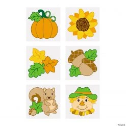 Fall Temporary Tattoos - 72 Pc.