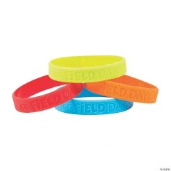 Field Day Rubber Bracelets - 12 Pc.