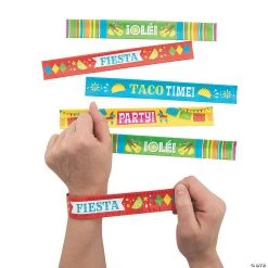 Fiesta Slap Bracelets - 12 Pc.