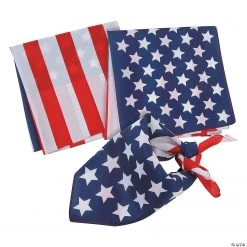 Flag Print Bandanas - 12 Pc.