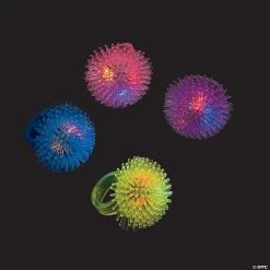 Flashing Spike Rings - 12 Pc.