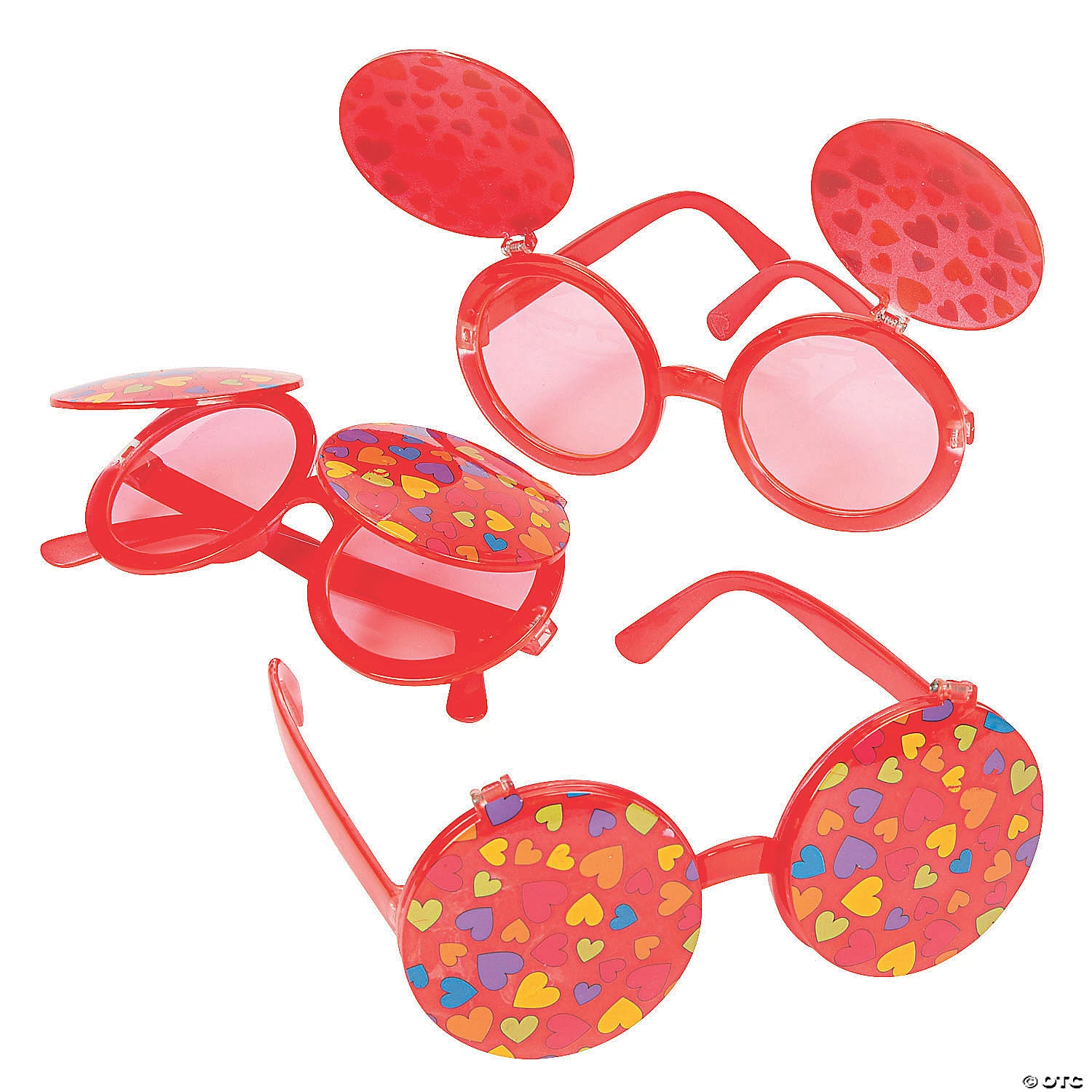 Flip-Up Valentine Hearts Sunglasses - 6 Pc. 1 Flip-Up Valentine Hearts Sunglasses - 6 Pc.