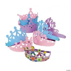 Foam Tiara Assortment - 12 Pc.