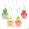 Food Necklaces with Valentine's Day Card for 12
