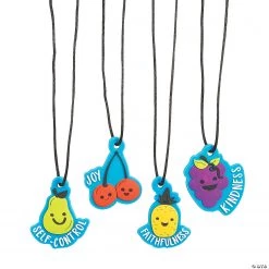 Fruit of the Spirit Charm Necklaces - 12 Pc.