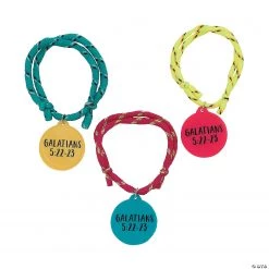 Fruit of the Spirit Rope Bracelets - 24 Pc. -Apparel & Accessories Sales fruit of the spirit rope bracelets 24 pc 13949545 a01