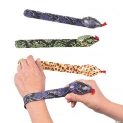 Fun Snake Slap Bracelets - 12 Pc.