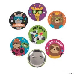 Funtastic Animal Buttons - 24 Pc.