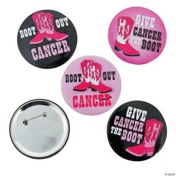 Give Cancer The Boot Buttons