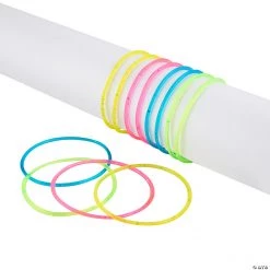 Glitter Jelly Bracelets - 48 Pc.