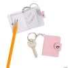 Glitter Mini Notebook Keychains - 12 Pc.