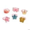 Glitter Ring Assortment - 48 Pc.