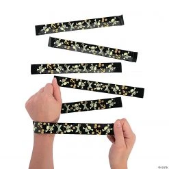 Glow-in-the-Dark Pirate Slap Bracelets - 12 Pc. -Apparel & Accessories Sales glow in the dark pirate slap bracelets 12 pc 13942527 a01