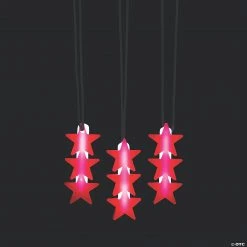Glow Patriotic Star Necklaces - 12 Pc.