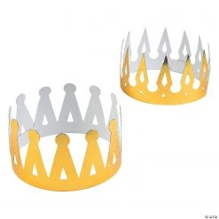 Gold Foil Crowns - 12 Pc.