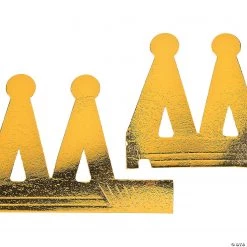 Gold Foil Crowns - 12 Pc. -Apparel & Accessories Sales gold foil crowns 12 pc 25 105 a02