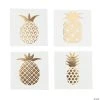 Gold Foil Pineapple Temporary Tattoo Assortment - 72 Pc.