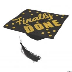 Gold Glitter Mortarboard Decorating Kit
