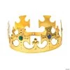 Gold Jeweled Crowns - 12 Pc.