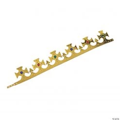 Gold Jeweled Crowns - 12 Pc. -Apparel & Accessories Sales gold jeweled crowns 12 pc 13942518 a02