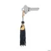 Graduation Black Tassel Keychains - 12 Pc.
