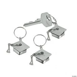 Graduation Cap Keychains - 12 Pc.