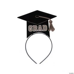 Graduation Hat Headbands - 12 Pc.