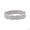 Grey Awareness Ribbon Pop-Out Rubber Bracelets