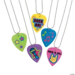 Guitar Pick Necklaces - 12 Pc.