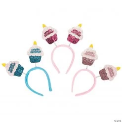 Happy Birthday Cupcake Head Boppers - 6 Pc.