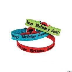 “Happy Birthday Jesus!” Friendship Bracelets - 12 Pc.