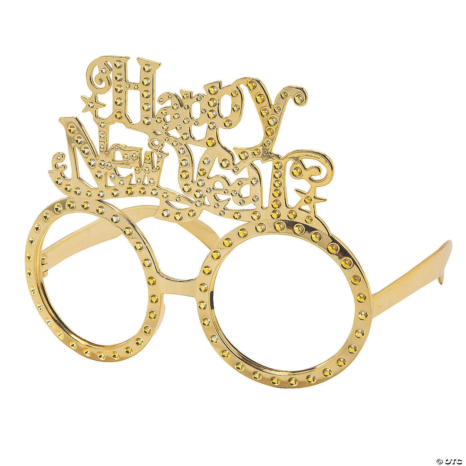 Happy New Year Gold Glasses - 12 Pc. 1 Happy New Year Gold Glasses - 12 Pc.