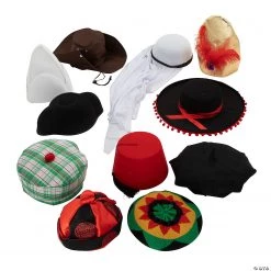 Hats Around the World Assortment - 11 Pc.