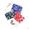Hibiscus Coin Purse Keychains - 12 Pc.