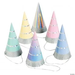Hooray It’s Your Birthday Party Cone Hats - 6 Pc.