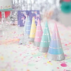 Hooray It’s Your Birthday Party Cone Hats - 6 Pc. -Apparel & Accessories Sales hooray it s your birthday party cone hats 6 pc 13847137 a02