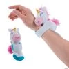 Hugging Stuffed Unicorn Slap Bracelets - 12 Pc.