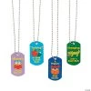 I Love Reading Dog Tag Necklaces - 12 Pc.