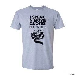 I Speak in Movie Quotes Adult’s T-Shirt