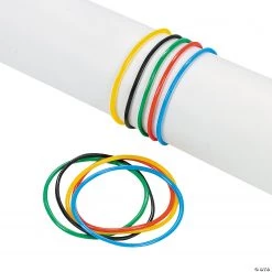 International Games Ring Colors Jelly Bracelets - 144 Pc.