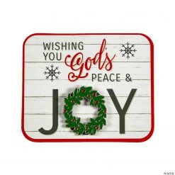 Joy Faith Wreath Pins with Card - 12 Pc.