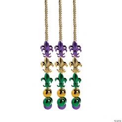 Jumbo Mardi Gras Bead Necklaces - 6 Pc.