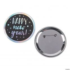 Jumbo New Year’s Eve Buttons