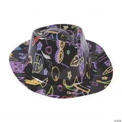 Kid‘s Mardi Gras Fedora Hats - 12 Pc.