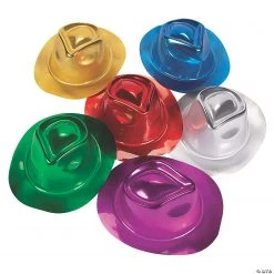 Kid‘s Metallic Fedora Hat Assortment - 24 Pc.