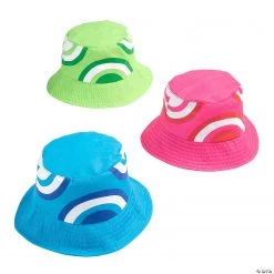 Kid’s Swirl Two-Tone Bucket Hats - 12 Pc.