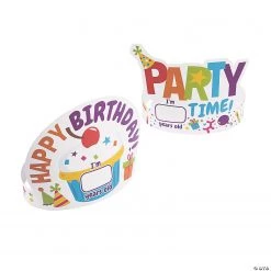 Kid's Birthday Party Crowns - 12 Pc.