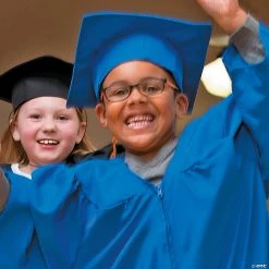 Kids' Elementary School Graduation Mortarboard Hat -Apparel & Accessories Sales kids blue shiny elementary school graduation mortarboard hat38 611 a02