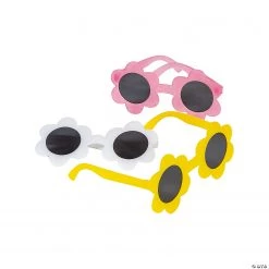 Kids’ Flower-Shaped Sunglasses – 12 Pc.